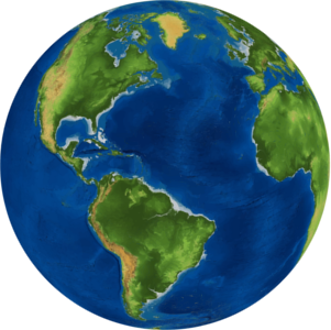 spinning globe